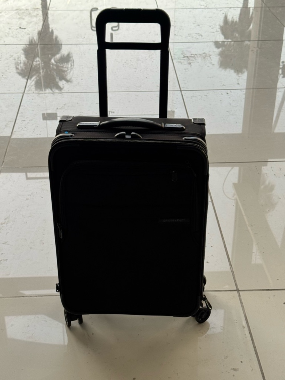 Briggs & Riley Black Rolling Carry-On Suitcase Luggage
